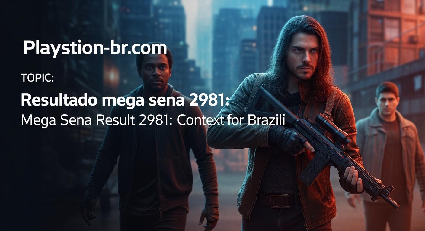 PS5 console with lottery tickets and a blurred urban background, editorial style