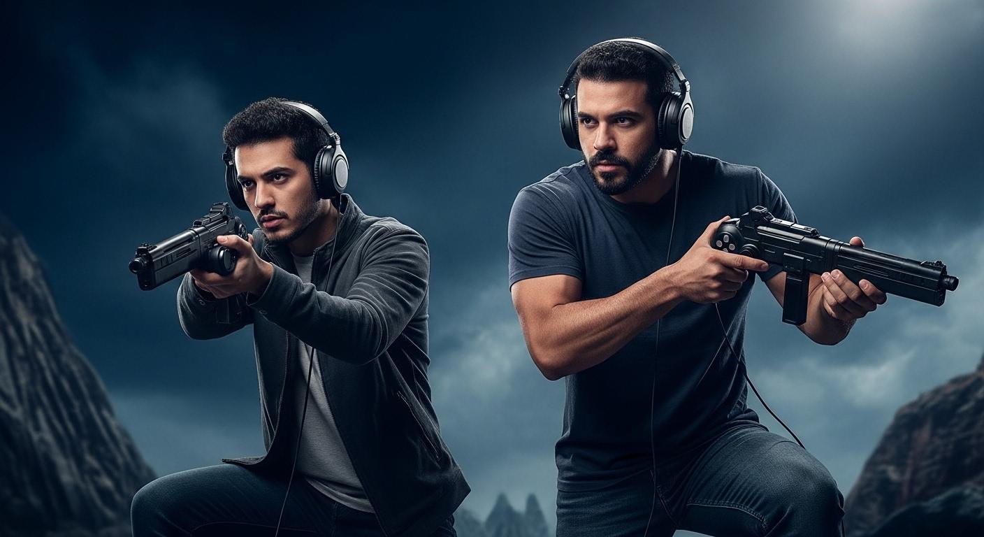 PS5 console beside tax documents and calculator, illustrating tax season impact on gaming in Brazil.